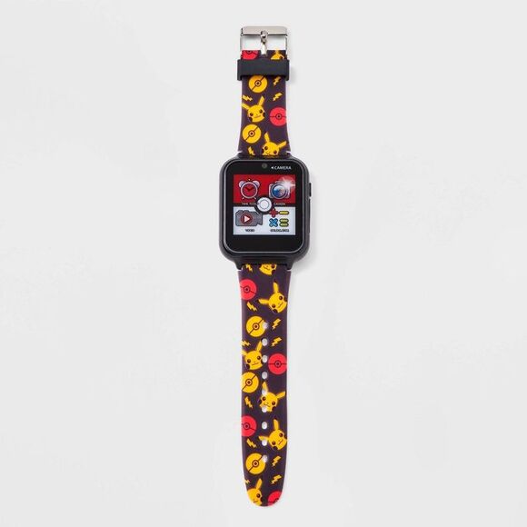 Open Box - Pokemon - Boys' Pokemon Light-Up Interactive Watc Yellow/Black - Picture 2 of 3